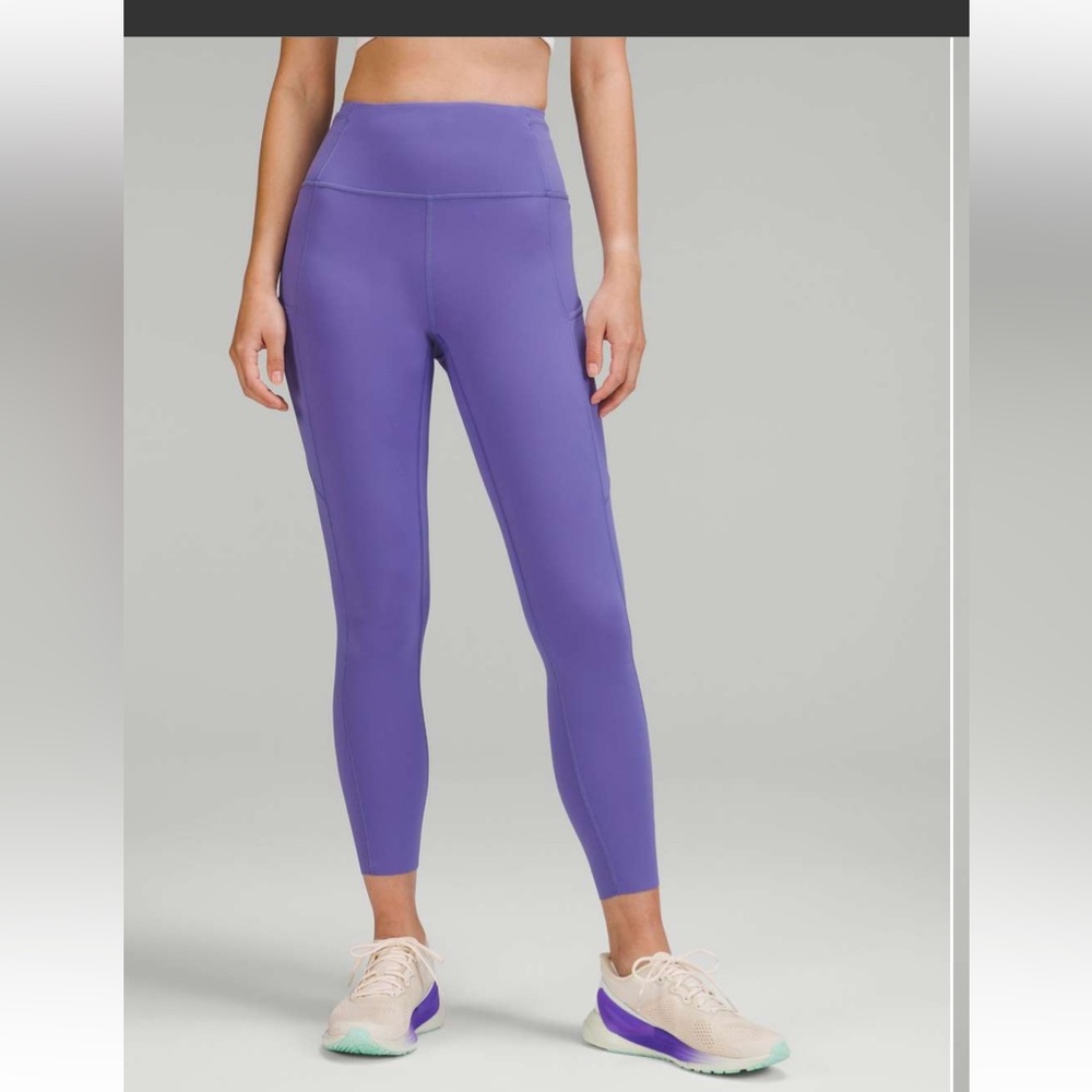 NWT Lululemon Fast & Free Tights Charged Indigo
